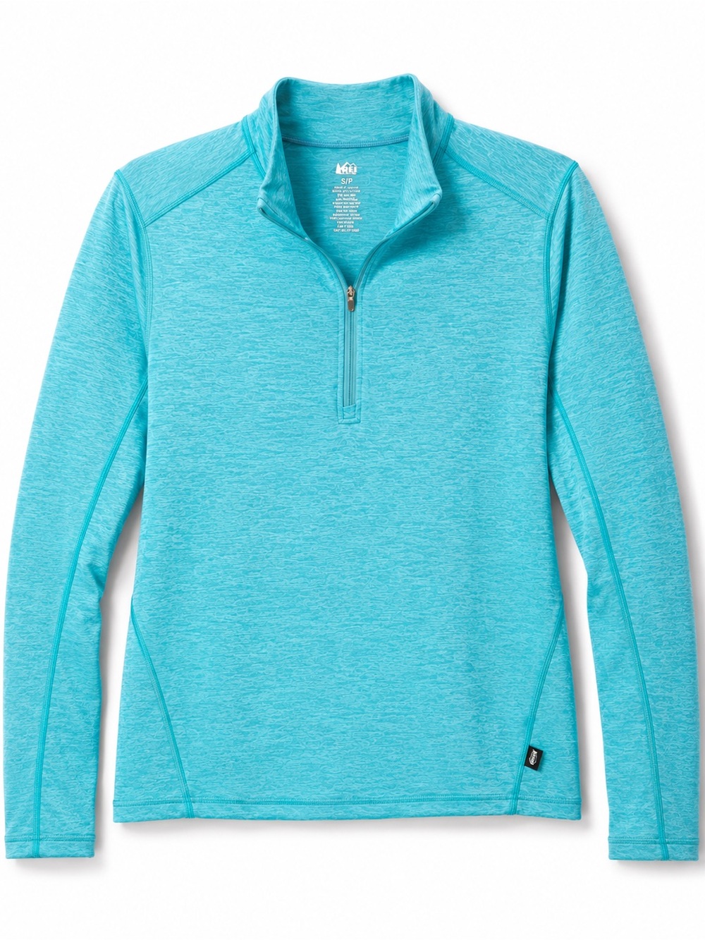 REI Co-op Midweight Base Layer Half-Zip Top Women’s Size M Green
